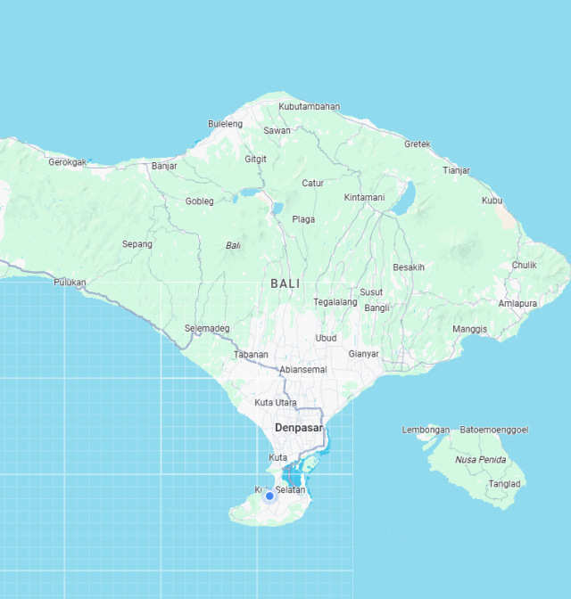 Area Layanan Peta Bali